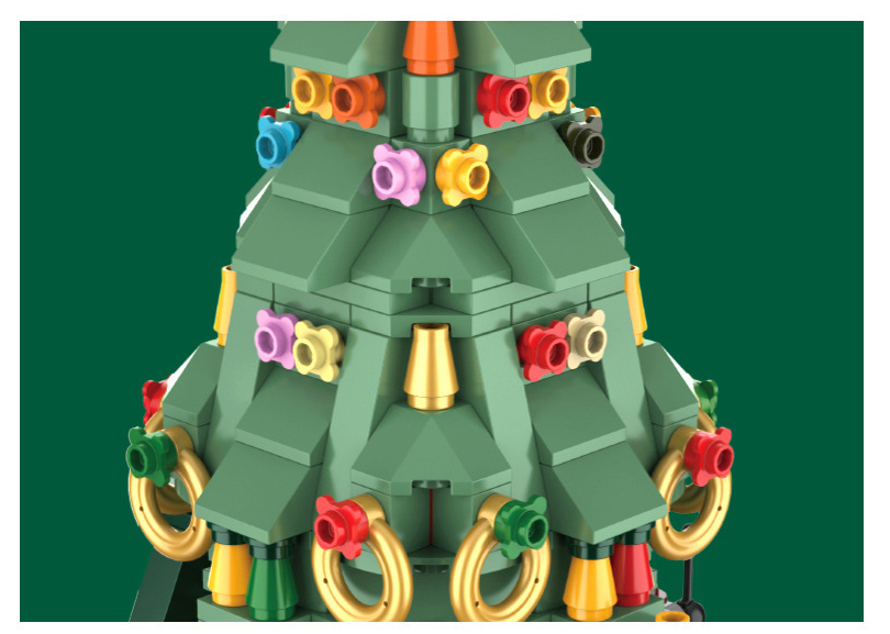 Christmas Tree Brick Music Box