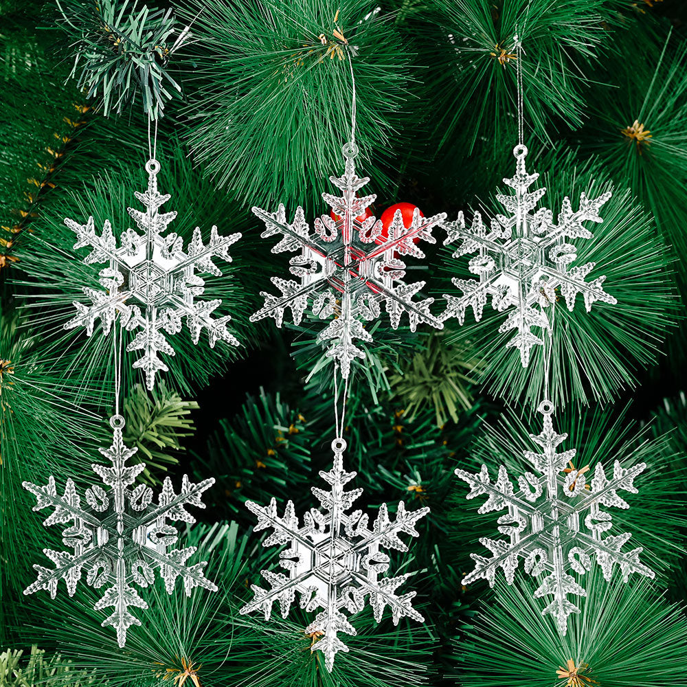 Transparent Snowflake Deer Pendant