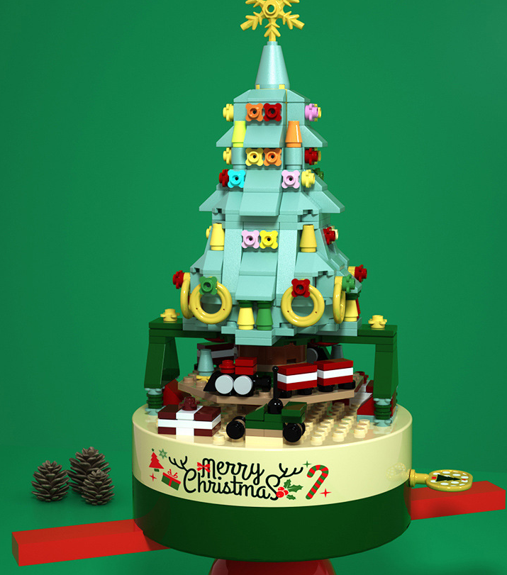 Christmas Tree Brick Music Box